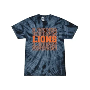 Stacked Lions Tie Dye T-Shirt