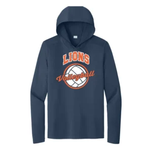 Lady Volleyball UV Performance Long Sleeve Hooded Tee