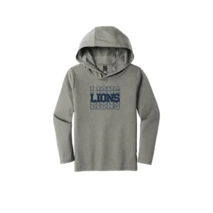 Resurrection Lutheran School Stacked Logo Youth Long Sleeve Hooded Tee