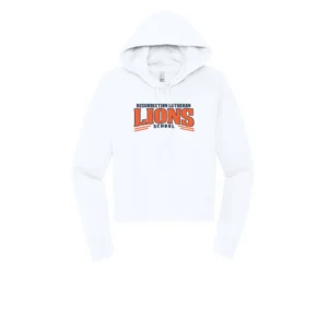 Resurrection Lutheran Arched Lions Logo Ladies Hoodie