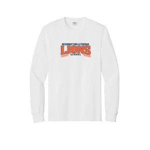 Resurrection Lutheran Arched Lions Logo Tall Long Sleeves