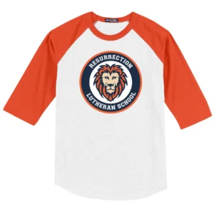 Resurrection Lutheran Circle Logo Adult Baseball Tee