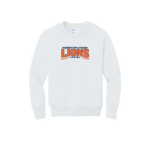 Resurrection Lutheran Arched Lions Logo Youth Sweatshirt