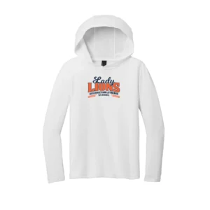 Resurrection Lutheran Lady Lions Logo Youth Long Sleeve Hooded Tee