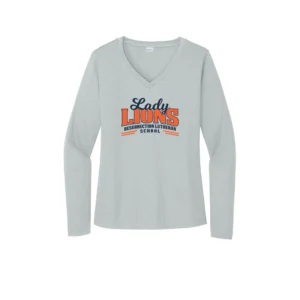 Resurrection Lutheran Lady Lions Logo Ladies Long Sleeves