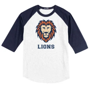 Resurrection Lutheran Lion Logo Adult Baseball Tee