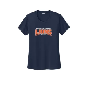 Resurrection Lutheran Arched Lions Logo Ladies T-Shirt