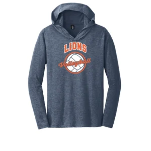 Resurrection Lutheran School Volleyball Adult Long Sleeve Hooded Tee