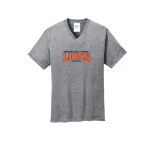 Resurrection Lutheran Arched Lions Logo Adult V-Neck