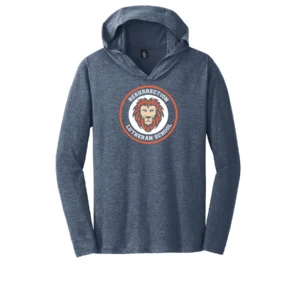 Resurrection Lutheran Circle Logo Adult Long Sleeve Hooded Tee