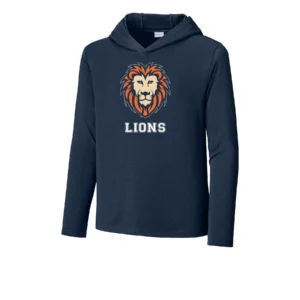 Resurrection Lutheran Lion Logo Youth Long Sleeve Hooded Tee