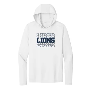 Resurrection Lutheran School Stacked Logo Adult Long Sleeve Hooded Tee