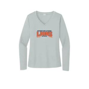 Resurrection Lutheran Arched Lions Logo Ladies Long Sleeves
