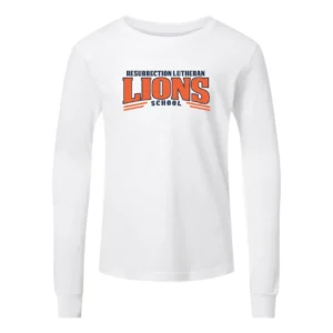 Resurrection Lutheran Arched Lions Logo Youth Long Sleeves