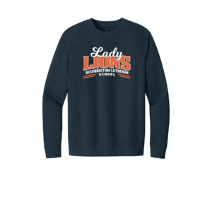 Resurrection Lutheran Lady Lions Logo Adult Sweatshirt