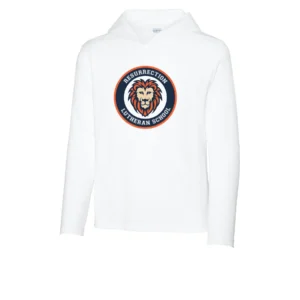 Resurrection Lutheran Circle Logo Youth Long Sleeve Hooded Tee