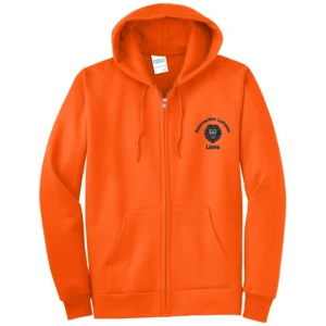 Resurrection Lutheran School Embroidery Tall Full Zip Hoodie