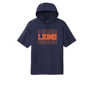 Resurrection Lutheran School Stacked Logo Adult Short Sleeve Hoodie